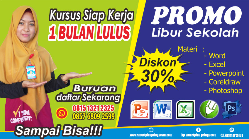 Sambut Hari Libur Sekolah, Smart Plus Kembali Membuka Promo Kursus Komputer