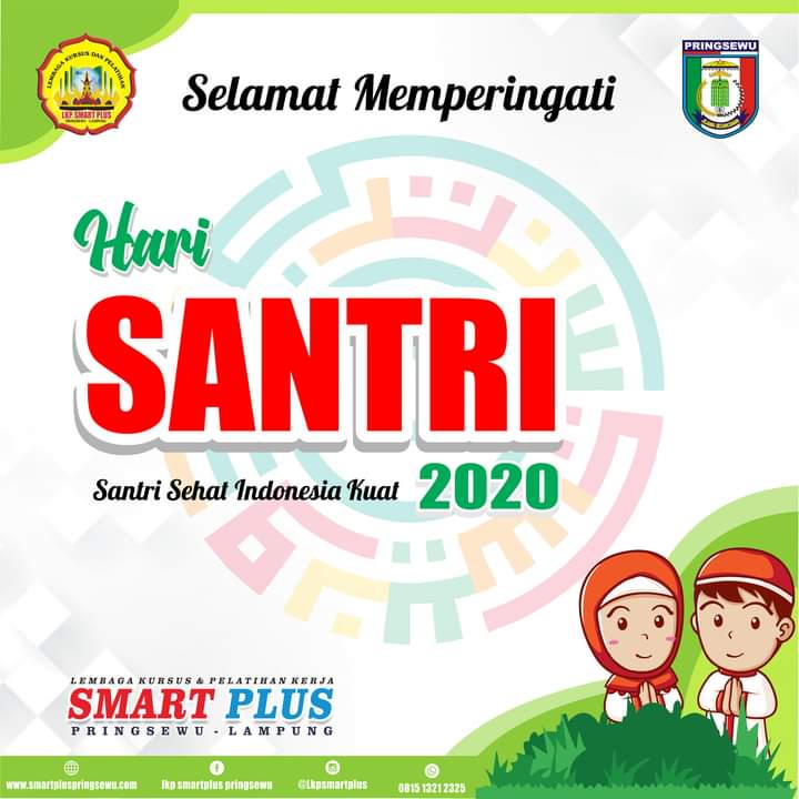 LKP SMART PLUS PRINGSEWU MENGUCAPKAN SELAMAT HARI SANTRI NASIONAL 2020